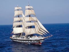 Spectacular ship sets sails for the Severn