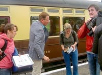 Surprise visitor to Forest railway