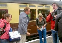 Surprise visitor to Forest railway