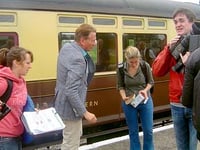 Surprise visitor to Forest railway
