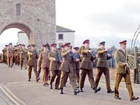 Freedom parade for RE Militia