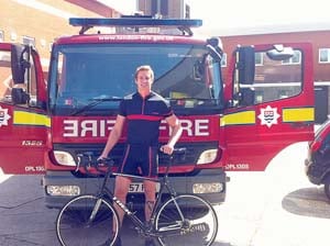 Fireman Dale takes on charity cycle