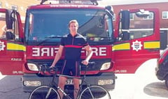 Fireman Dale takes on charity cycle