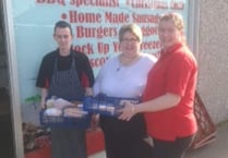 Virginia Lyall competition winner bringing home the bacon.