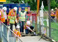 Bridge works cross obstacle