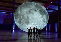 Moon rises on Wye Festival
