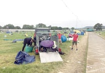 scouts make a pitch for Glastonbury tents