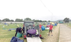 scouts make a pitch for Glastonbury tents