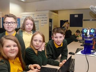 Children get to grips with robots