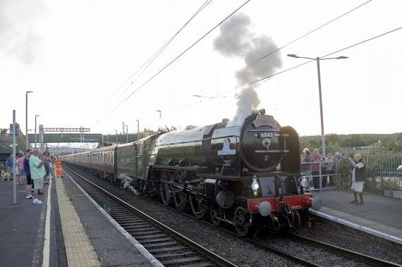 Admiring mighty Tornado as she comes to a halt