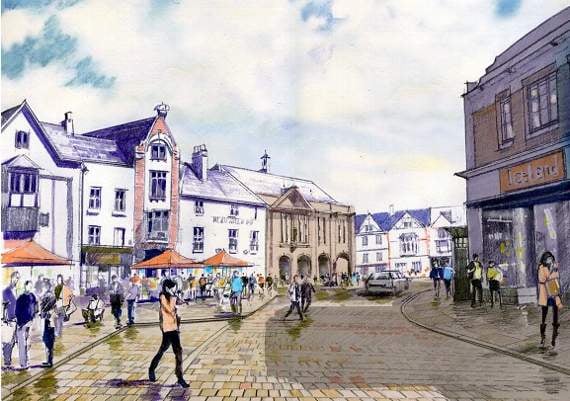 Plans for more pedestrian-friendly square