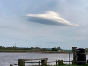 Giant “UFO” cloud spotted in sky over River Severn