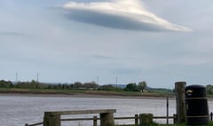 Giant “UFO” cloud spotted in sky over River Severn