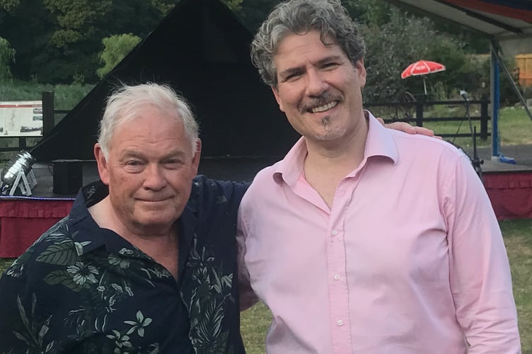 Paul Durant of Chepstow & District Rotary Club with Italian tenor Yuri Sabatini