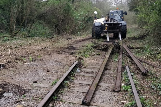 A former military railway line is to be made into a shared use cycling and walking route now tracks have been removed