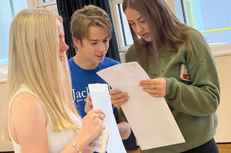 Excited Chepstow students learn their results