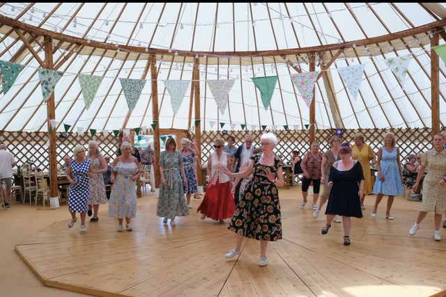 ‘Yurt’ been having a ball for hospice