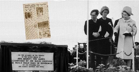 Her Majesty opened the Severn Bridge in 1960