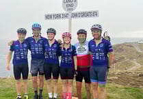 Cycling farmers raise over £30k for charity