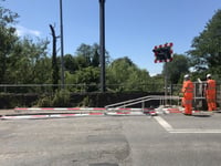 Truck ‘ploughed through level crossing’, court hears