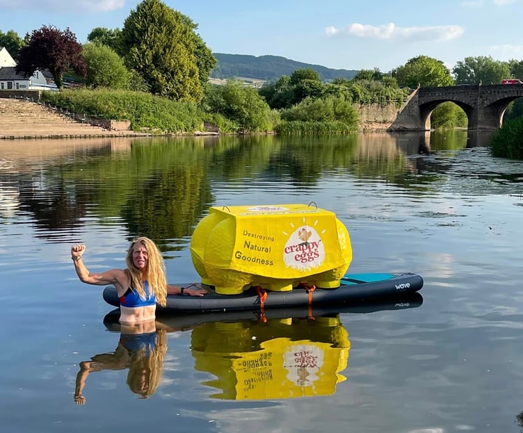Campaigners like Angela Jones blame run offs from poultry farms for some of the pollution problems the river suffers