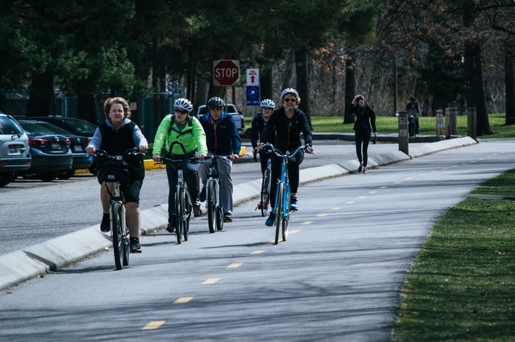 Cycling stock image.