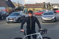 Mark braves the elements for 50-mile charity cycle