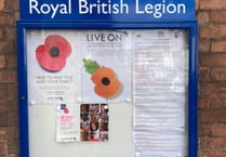 New notice board for the Ross branch of British Legion