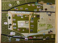 Stunning textile map commemorates the late Queen's platinum jubilee