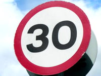 Temporary speed restriction on A40 in Weston Under Penyard