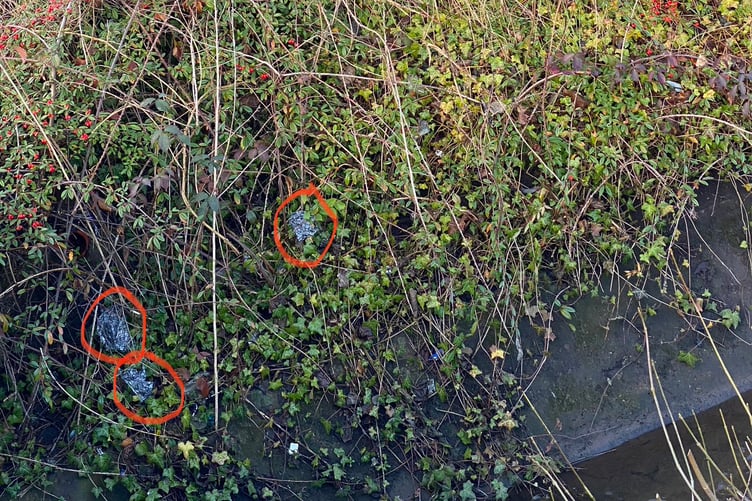 Litter at Morrisons in Ross-on-Wye
