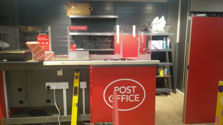 The "ocal style" Post Office was installed inside Newent's Spar shop this month