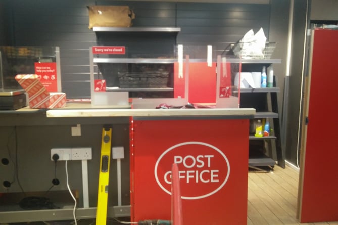 The "ocal style" Post Office was installed inside Newent's Spar shop this month