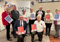 Ten Legion members awarded for long service to the Poppy Appeal