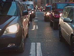 Temporary traffic lights in city cause tragically long tailbacks