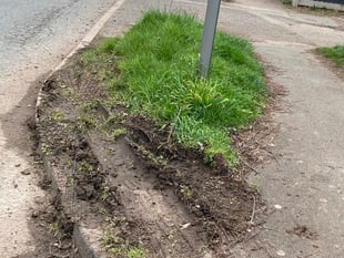 Roadworks puts Ross-on-Wye residents on the verge