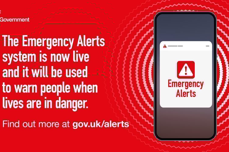 Emergency phone alert