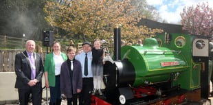 Britain's newest steam locomotive is unveiled in the Forest of Dean