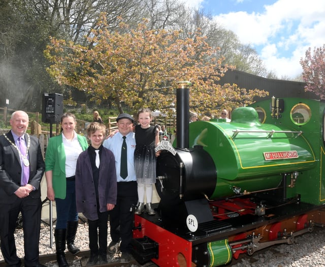 Britain's newest steam locomotive is unveiled in the Forest of Dean