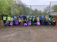 Ashfield Park School Council tackles litter at Ross Skate Park