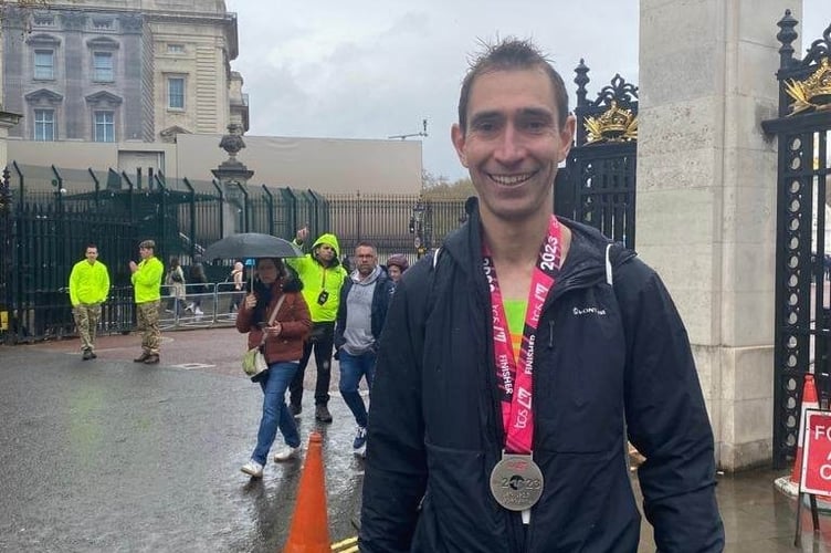 Rob Nicholls ran sub-three hours in the London Marathon