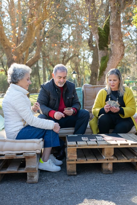 Elderly friends
