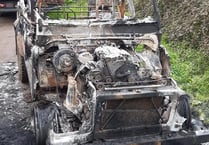Land Rover set alight following Herefordshire heist