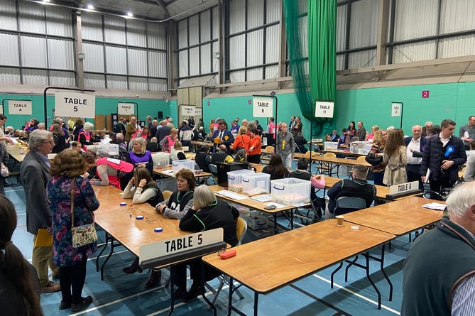 Election count, Herefordshire 2023