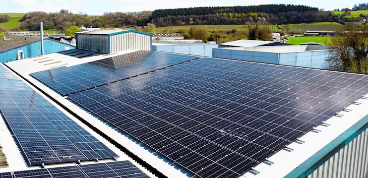 Solar panel stock image