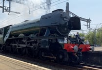 Flying Scotsman steams through Severn Tunnel