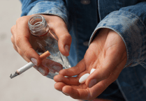 Substance abuse expert coaches students at John Kyrle High School
