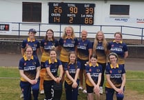 Women make hay with eight-wicket win