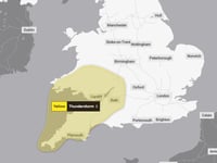 Yellow warning for heavy rain and thunderstorms today, apparently