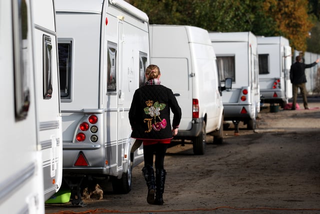Dozens of Traveller caravans in the Forest of Dean